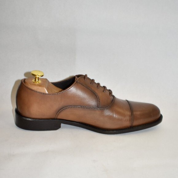 New! To Boot New York Caufield Cap Toe Oxford Brown Cuoio Size 7.5 M DD324 main image 6